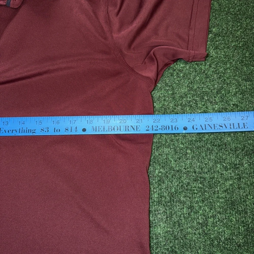 Dunning Golf Polo Men's Size Medium Burgundy Light Weight
